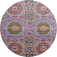 thumbnail image 2 of Addison Rugs Mayfield Premium Machine Washable Transitional Panels Pink Round Rug, 8' x 8', 2 of 6