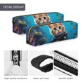 thumbnail image 4 of Fotbe Underwater Diving Cat Estuche para Lápices de Cuero con Estampado, Estuche con Cremallera Resistente, Organizador Compacto y Elegante para Papelería, 4 of 7