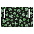 thumbnail image 2 of XYZCANDO Green Shamrock 2 Passenger Golf Cart Seat Cover | Non-Slip Washable Terry Cloth with 4 Storage Pockets | Fits EZGO Club Car Yamaha, 2 of 8