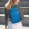 thumbnail image 5 of Vsdgher Blue Christmas Print Canvas Backpack Travel Rucksack Unisex Knapsack 15.7/17.7Inch Laptop Backpack for Work,College-Small, 5 of 5