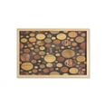thumbnail image 1 of Wooden Print Wall Art with Frame, Brown Wood Textures Abstract Pattern Circles Timber Oak Natural Grain Style Art, Printed Fabric Poster for Bathroom Living Room, 35" x 23", Brown, by Ambesonne, 1 of 2
