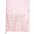 thumbnail image 2 of eloria Geomatric Pink Woman's Indian Ethnic Chunni, Dupatta, Stole, Scarf Shawl Wrap, 2 of 4