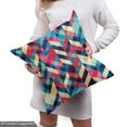 thumbnail image 4 of Ambesonne Grunge Fabric by the Yard Upholstery, Hipster Zigzag Chevron, 3 Yards, Multicolor, 4 of 4