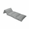 thumbnail image 4 of Black and White Floor Pillow Lounger Cover, Monochrome Ikat Pattern Bohemian Chevron Modern Scribble Print, Nap Mat Printed Fabric Case for 5 Pillows, 88" x 36", White and Charcoal Grey, by Ambesonne, 4 of 5