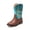 BLUE, variant on Kids Cowboy Boots for Girls & Boys Square Toe Mid Calf Western Riding Boots Toddler Little Kid Big Kid Sizes