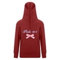 thumbnail image 6 of Tiijoy Big Girls Cute Hoodie Zipper Eyelets Hooded Sweatshirt, Sizes 7-8, 6 of 7