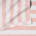 thumbnail image 4 of Beautiful by Drew Barrymore 6-Piece Stripe Hem Bath Towel Set, Soft Cotton, Rose, 4 of 4