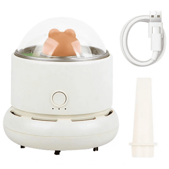 Mini Aspiradora De Mano Sin Cable Recargable,fácil De Limpia blanco