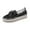 Black Flats Shoes, variant on Women's Rhinestone Bow Flats Loafers Bling Shoes Slip On Sneakers Ladies Glitter Loafers Shoes Comfort Flat Shoes Plus Size Silver 36