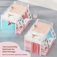 thumbnail image 6 of Twin Size Low Loft Bed with 7 Drawers & Bookshelf Reading Nook & Upholster Cushioned Seats LED Under-bed Play House Metal Platform Bed Small Space Furniture Pink, 6 of 13