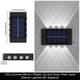 thumbnail image 5 of sweethay Lámpara de pared de luz Solar recargable para patio, 2 piezas, paisaje de jardín, luces de cubierta automáticas, accesorios para exteriores Iluminación y accesorios 8LED blanco sweethay HA073241-01, 5 of 6