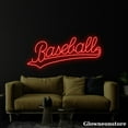 thumbnail image 3 of Glowneon Baseball Neon Sign, Baseball Led Sign, Baseball Club Decor, Man Cave Decor, 3 of 5
