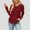 Wine, variant on Women's V Neck Hoodies,pullover Tunic with Hood Sweatshirts, Fall Casual Daily Blouses
