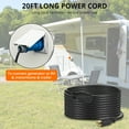 thumbnail image 2 of Garvee 20FT 30Amp Generator Extension Cord with Twist Lock Connector for Campsites,RVs,Trailers,Black, 2 of 6