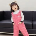 thumbnail image 3 of Usaibhir Toddler Unisex Winter Snow Pants Down Puffer Warm Overall Windproof Fleece Lined Jumpsuit 1-4T, 3 of 7