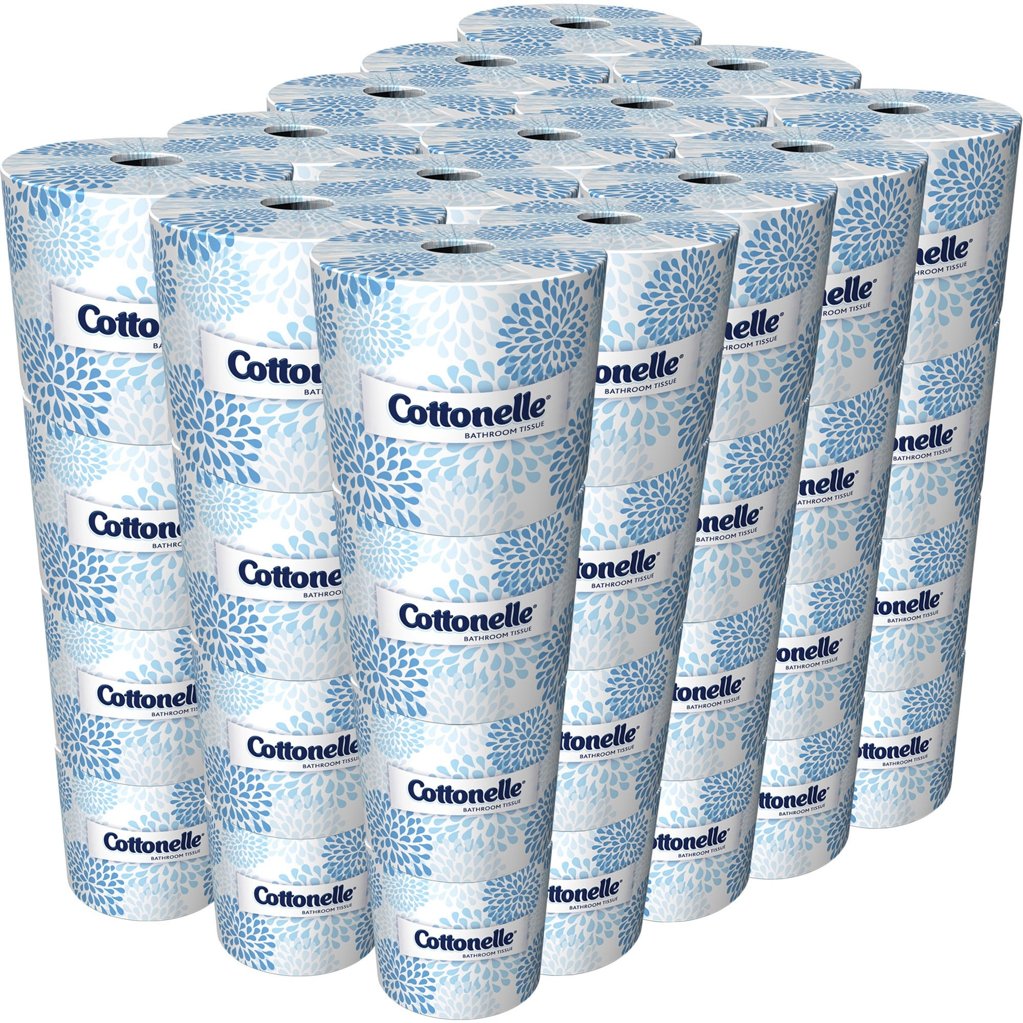 White Cottonelle Professional  Bulk Toilet Paper for Business 17713 2-PLY 451 Sheets / Roll Standard Toilet Paper Rolls 60 Rolls / Case 