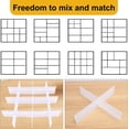 thumbnail image 3 of 100 PCS Premium DIY Drawer Dividers, White, Adjustable Drawer Organizers for Perfectly Organized Drawers, Tidying Makeup, Clothes, Underwear, Cutlery, Kitchen, Bathroom, Bedroom, Office, 3 of 7