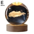 thumbnail image 1 of Personalized Crystal Ball Night Light, Custom 3D Crystal Ball with Name, Personalized Crystal Sphere Engraving Customized Globe Home Decor Accessories Couple Birthday Gift F7Y5, 1 of 9