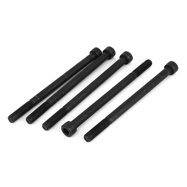 M10 x 150mm 12.9 Alloy Steel Hex Socket Head Cap Screw Bolt Black 5pcs