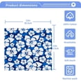 thumbnail image 4 of Blue Hibiscus Washcloth 12x12in Set, 2 Pack Absorbent Cotton Towel Square Kitchen Dishes Towels, Soft Cleaning Face Hand Towel Fast Drying Wash cloth, 4 of 7