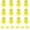 Yellow, variant on Golf Simulator Tees, Plastic Indoor Golf Mat Tees Practice Turf and Driving Range Winter Golf Tees (18 Pcs)