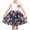 Dark Blue Flower, variant on Sunny Fashion Girls' Sleeveless Floral Rosette Waist Tiered Organza Purple Dress