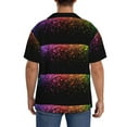 thumbnail image 3 of Kdxio Men'S Hawaiian Shirt For Men Short Sleeve Shirt Colorful Sparkling Summer Casual Holiday Beach Button Down T-Shirts, 3 of 5