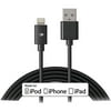 Lightning to USB Cable, 10ft/3m for iPhone, iPad, and iPod