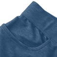 thumbnail image 6 of NinXxx Women's Solid Flare Cropped Pants Relaxed Summer Holiday Blue L, 6 of 8