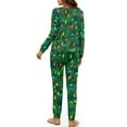 thumbnail image 5 of Tutolipy Christmas Pajama Set for Women Light Printed Sleepwear Cozy Loungewear Long Sleeve Shirt and Pajama Pants Lounge Sets, XL, 5 of 7