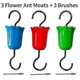 thumbnail image 1 of TT 3 Pack Flower Hummingbird Oriole Nectar Feeders Parts For Outdoors, 1 of 5