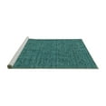 thumbnail image 2 of Ahgly Company Machine Washable Indoor Rectangle Solid Turquoise Blue Modern Area Rugs, 8' x 10', 2 of 4