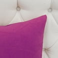 thumbnail image 4 of Home Soft Things Decorative Throw Pillow Covers, Soft Velvety Modern Double-Sided Designs, Pillow Inserts Not Included, Set of 4, 20x20 inch, Fuchia Rose, 4 of 5