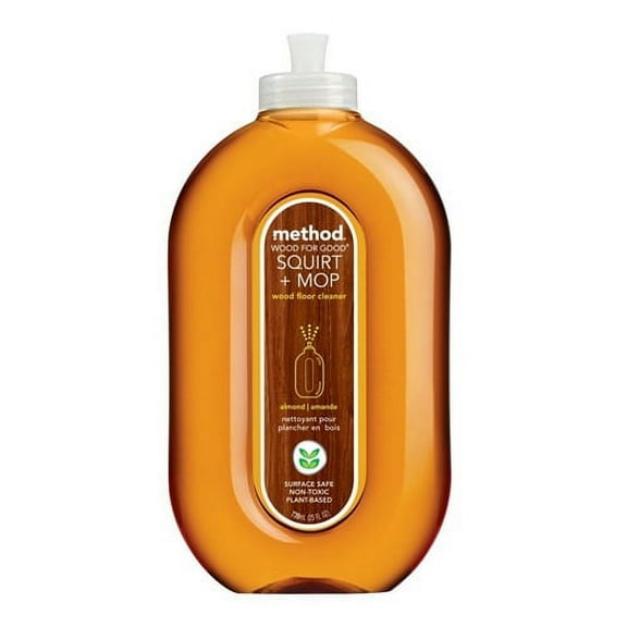 Method Squirt Plus Mop Wood Floor Cleaner, Almond Scent, 25 Oz