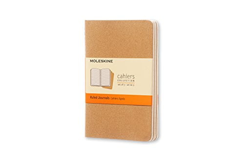Moleskine Cahier Journal Soft Cover Pocket 3.5" x 5.5" Dotted Kraft Brown 64 ...