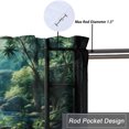thumbnail image 5 of Waterfall Curtain Valance for Kitchen Forest Flowers Window View Nature Landscape Rod Pocket Valances for Bedroom Living Room Dining Room 54 by 18 in, 1 Panel, 5 of 6