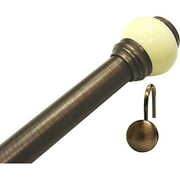 Shower Rod Set With Hooks, Oil Rubbed Br