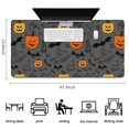 thumbnail image 5 of Long Mouse Pads for Desk,Halloween Pumpkins and Bats Desk Mats on Top Of Desks, Desk Mouse Pad Extra Large with 3mm Non-Slip Base and Stitched Edge for Gaming,Office,Work,Home 47.3x23.6in, 5 of 5