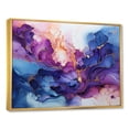 thumbnail image 2 of Designart "Dreamlike Alcohol Ink Fusion I" Abstract Shapes Floater Framed Wall Art Prints, 2 of 5