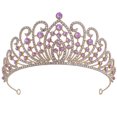 thumbnail image 1 of MasteelfCA Wedding Bride Crown Bridal Rhinestone Crown Birthday Party Tiara Wedding Hair Accessory, 1 of 7