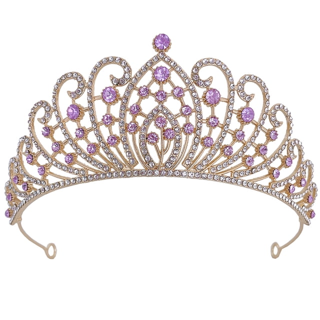 MasteelfCA Wedding Bride Crown Bridal Rhinestone Crown Birthday Party Tiara Wedding Hair Accessory