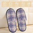 thumbnail image 2 of Fotbe Heart Check Plaid Pantuflas Peludas para Mujer con Estampado, Zapatillas de Peluche, Zapatos de Invierno para Casa, Uso Interior y Exterior-Medium, 2 of 8