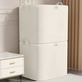 thumbnail image 5 of LAMIRO Tall Collapsible Laundry Hamper,Beige, 5 of 6