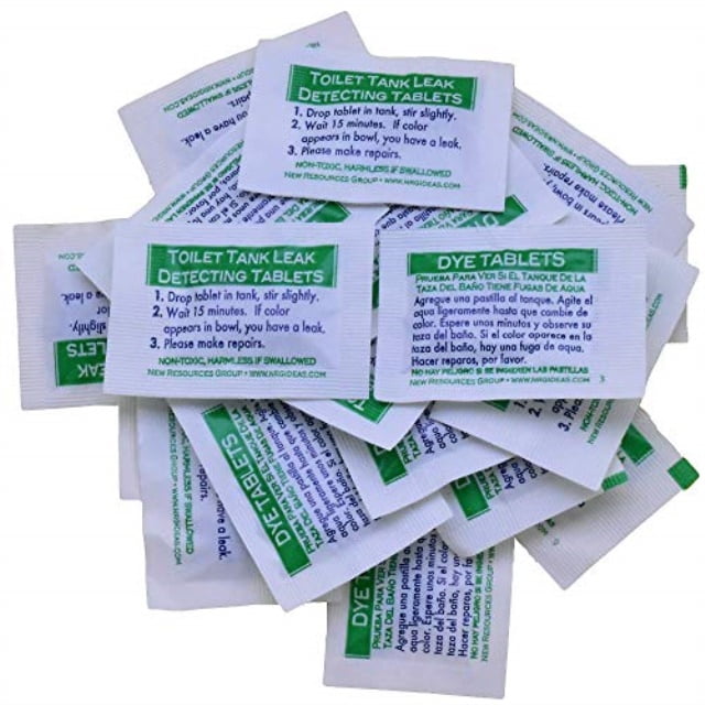 toilet leak detection dye tablets (detect silent leaks) 20 pack