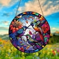 thumbnail image 3 of AatoeaX Vivid Transparent Acrylic Hummingbirds Window Decor - Colorful & Dynamic, Great as Art Panel/Wall Sign, Hassle - Free Installation for Home/Garden/Bird - Watching Spaces, 3 of 5