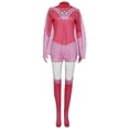 thumbnail image 2 of Invincible Atom Eve Superhero Uniform, Invincible Adult Women Halloween Hero Invincible Bodysuit Outfits Superhero Cosplay Costumes with Accessories for Boys and Men (Pink) Size:M, 2 of 3