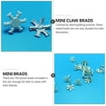 thumbnail image 5 of 100pcs Snowflake Split Pins, Paper Fasteners, Craft Accessories, Scrapbooking, Craft Pins, 16mm., 5 of 5