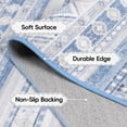 thumbnail image 5 of Jamfeel Washable Area Rugs Non-slip Printed Boho Area Rug for Living Room Soft Low Pile Carpet Home Decor 5'x8' Azure, 5 of 8