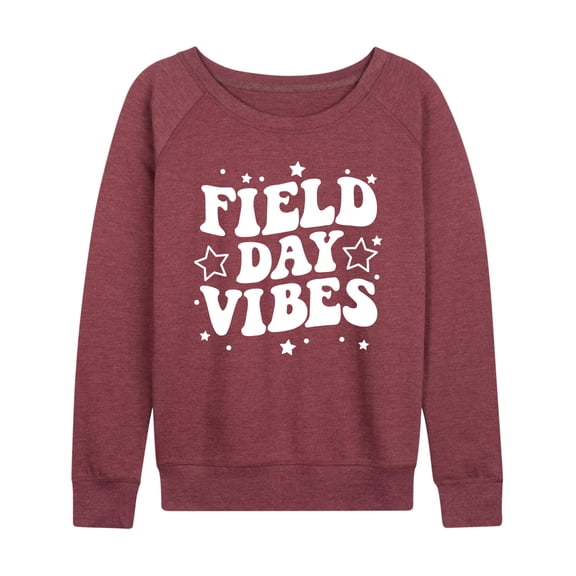 Instant Message - Field Day Vibes - Women's Lightweight French Terry Long Sleeve Shirt