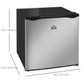 thumbnail image 3 of HOMCOM 1.1 Cubic Feet Compact Mini Freezer with Adjustable Temperature, 3 of 10